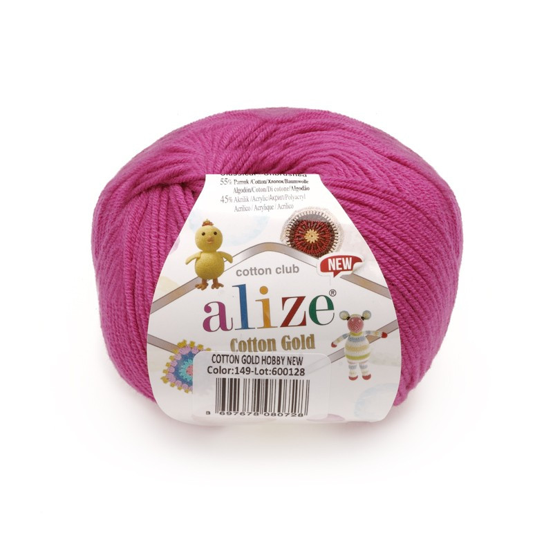 COTTON GOLD HOBBY NEW 149 FUKSJOWY